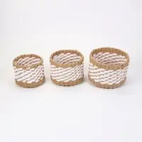 Корзины для хранения Craftel, набор 3 шт.: 15&times;13, 18&times;14, 21&times;15 см, ручной работы
