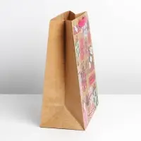 Пакет подарочный крафтовый, упаковка, &laquo;HB&raquo;, ML 23&times;27&times;11.5 см