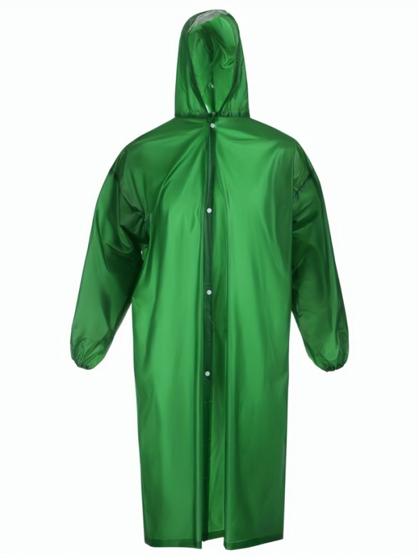 Дождевик - плащ взрослый, зеленый (без шнурков) Дождевик - плащ взрослый, зеленый (без шнурков)