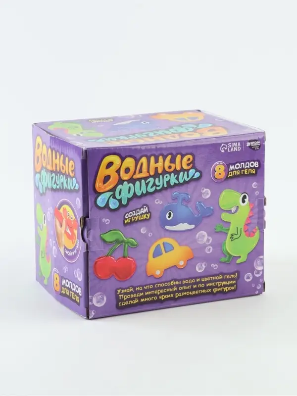 Набор для творчества &laquo;Водные фигурки&raquo;, 8 молдов, 6 цветов, 14+