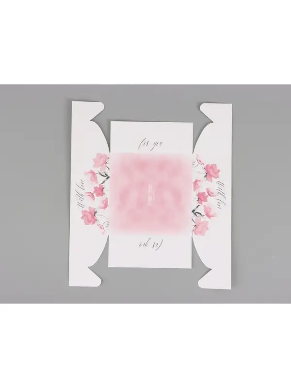 Коробка для капкейков, кондитерская упаковка, 4 ячейки For You with love, 16&times;16&times;7.5 см