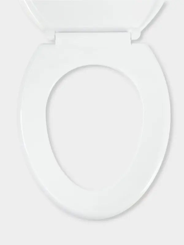 Сиденье для унитаза &laquo;Декор. Белый мрамор&raquo;, 44&times;36 см, с крышкой, белое