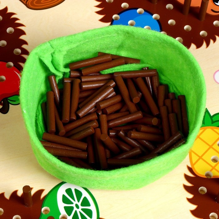 Детская развивающая доска для счёта &laquo;Ёжики&raquo; 30,5 &times; 30,5 &times; 1 см