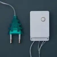 Гирлянда &laquo;Нить&raquo; 4 м с насадками &laquo;Шарик с узором&raquo;, IP20, прозрачная нить, 20 LED, свечение мульти, 8 режимов, 220 В