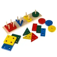 Пирамидка логическая Лесная мастерская &laquo;Фигуры&raquo;, окрас глянцевый