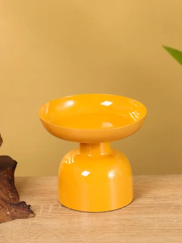 Подсвечник на 1 свечу "Песок" глянцевый 10х10х9 см