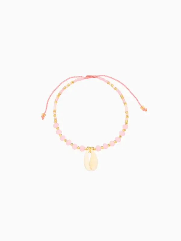 Браслет Браслет "Лила" длина 16 см, цв. розовый, золотистый