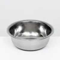 Миска металлическая эконом, 0,5 л, 17 х 5 см