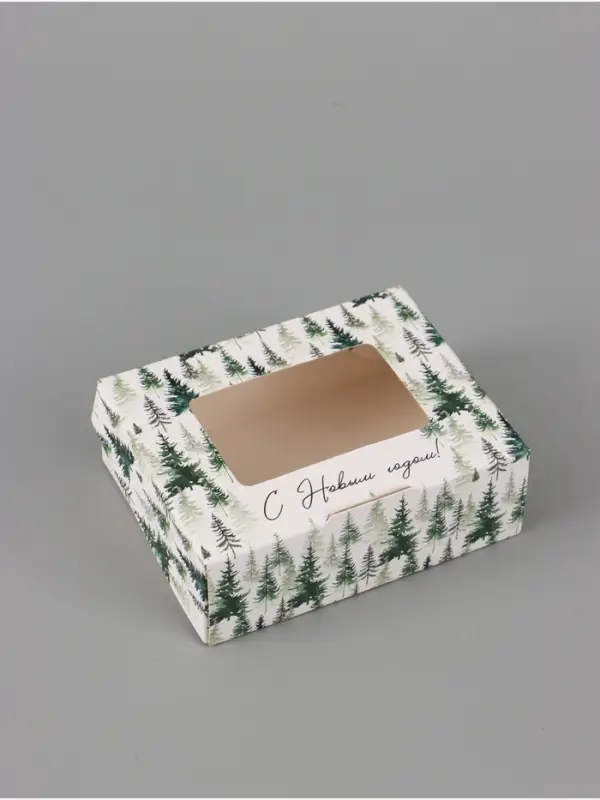 Коробка подарочная, самосборная &laquo;С Новым годом!&raquo;, 10&times;8&times;3.5 см