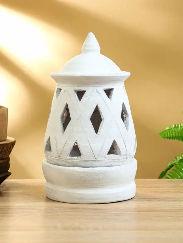 Подсвечник терракота &laquo;Фонарь&raquo;, 16&times;16&times;28 см