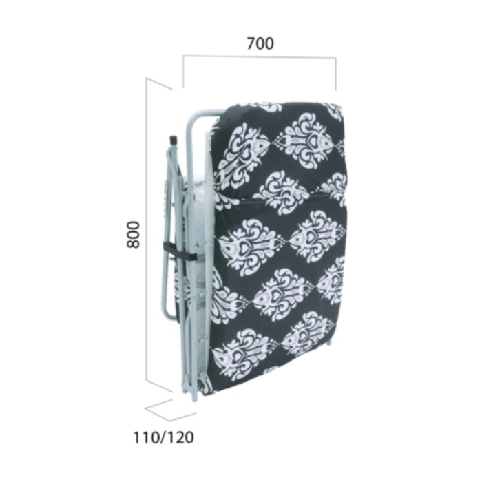 Раскладушка  Раскладушка "Пушинка" мягкая, 190 х 65 х 24, макс. нагрузка 80 кг
