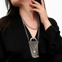 Кулон на цепочке &laquo;Сумка тренд с кисточками&raquo;, через плечо, L=120 см
