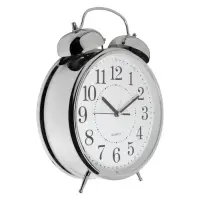 Часы - будильник настольные &laquo;Классика&raquo;, с подвесом, дискретный ход, d=20 см, 30&times;23 см, 2АА