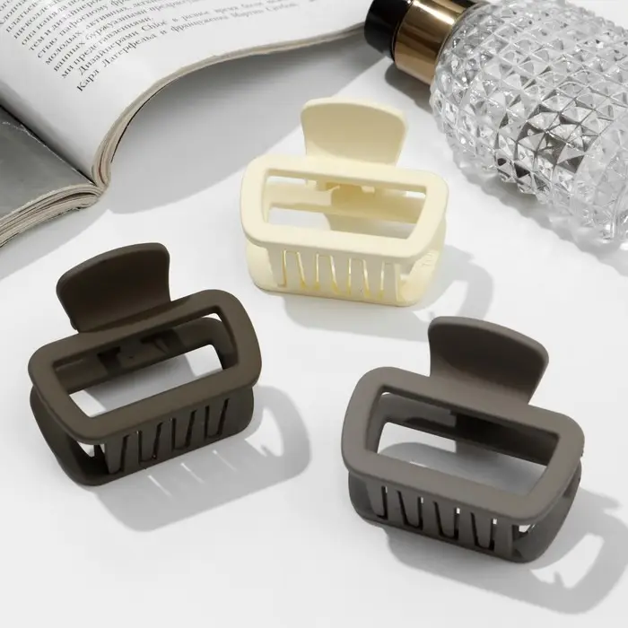 Крабик для волос «Матовый», прямой мини, 5 см, МИКС Крабик для волос «Матовый», прямой мини, 5 см, МИКС