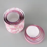 Набор шляпных коробок 5 в 1 &laquo;Нежные лилии&raquo;, 13 &times; 14 ‒ 19.5 &times; 22 см