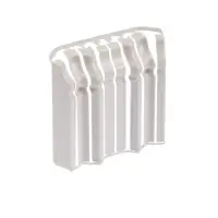 Накладки для фигурного плинтуса &laquo;Идеал. Дюра&raquo;, 80 мм, 8 штук, цвет 002 светло-серый