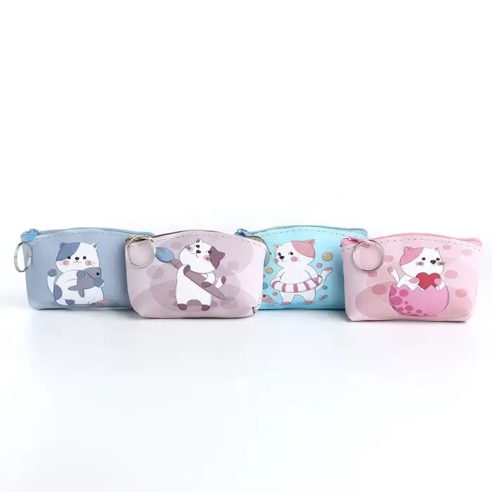 Кошелёк детский &laquo;Котик&raquo; Выбражулька, маленький, монетница, МИКС