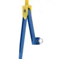 Циркуль пластиковый Calligrata, 110 мм, с карандашом, универсальный держатель &laquo;козья ножка&raquo;, в ПВХ, МИКС