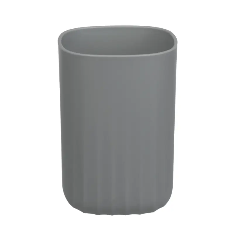 Стакан для ванной комнаты тм VETTA Сидней, пластик, PP, серый, 7x10,3см