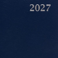 Ежедневник датированный 2027 Attache А5 168л 138x213мм балакрон синий