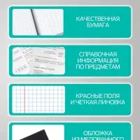 Предметная тетрадь по биологии Hatber &laquo;Буквица&raquo;, 48 листов, в клетку, со справочным материалом, обложка из мелованного картона