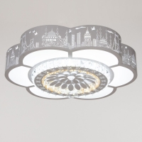 Люстра с ПДУ "Гранде" LED 160Вт 3000-6000К белый 50х50х9 см BayerLux