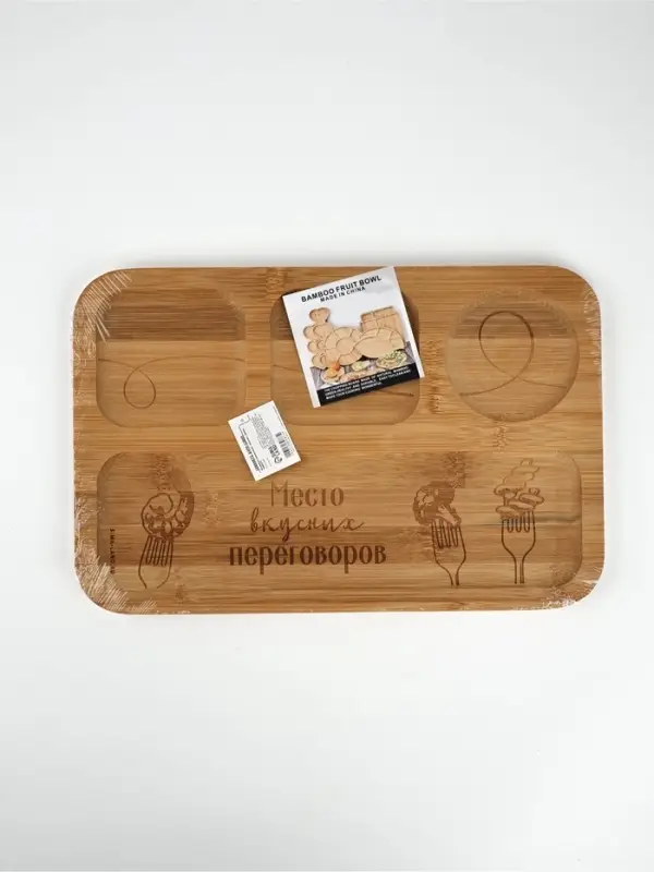 Менажница &laquo;Вилочки&raquo;, 32&times;21&times;1.2 см, бамбук