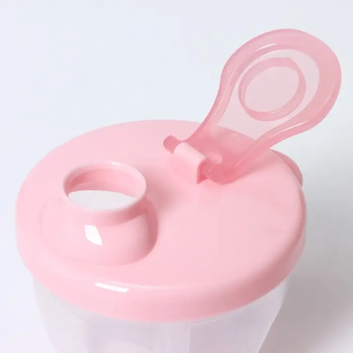 Контейнер для хранения детского питания Крошка Я, 3 секции по 90 мл., 9.2&times;8.8&times;8 см, 270 мл., розовый