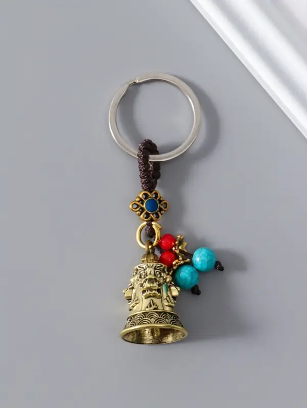 Брелок металл нэцке "Колокольчик дракон" 2,5х2,5х3,7 см