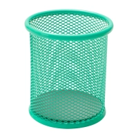 Подставка-стакан Deli d90x102 мм круглая металл сетка цвет в ассортименте