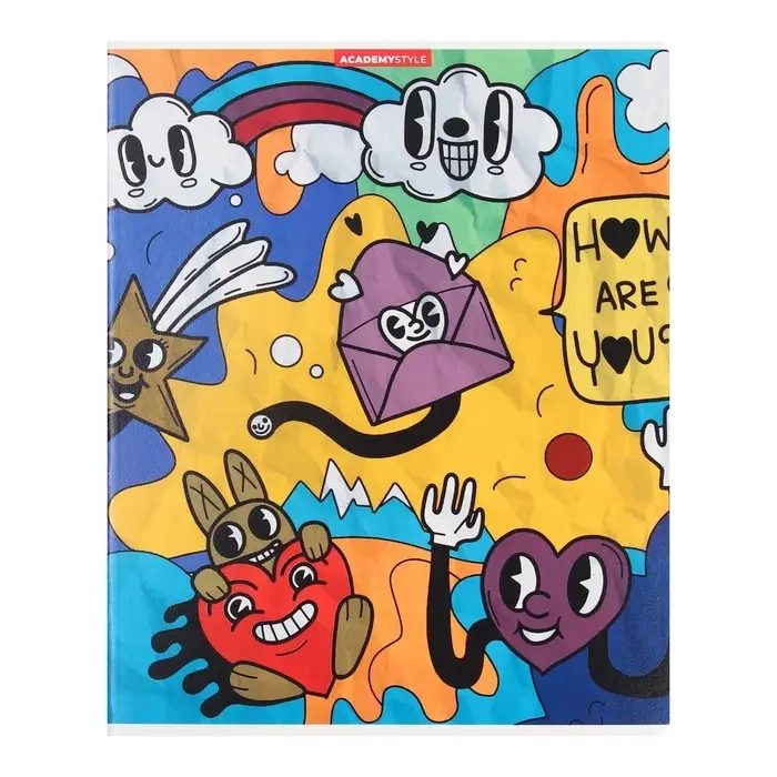 Тетрадь 48 листов в клетку, «Абсурд», обложка мелованный картон, МИКС Тетрадь 48 листов в клетку, «Абсурд», обложка мелованный картон, МИКС