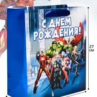 Пакет подарочный &laquo;С Днём рождения&raquo;, ML 23&times;27&times;11.5, см