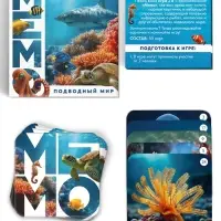 Настольная игра &laquo;Мемо. Подводный мир&raquo;, 50 карт, 5+