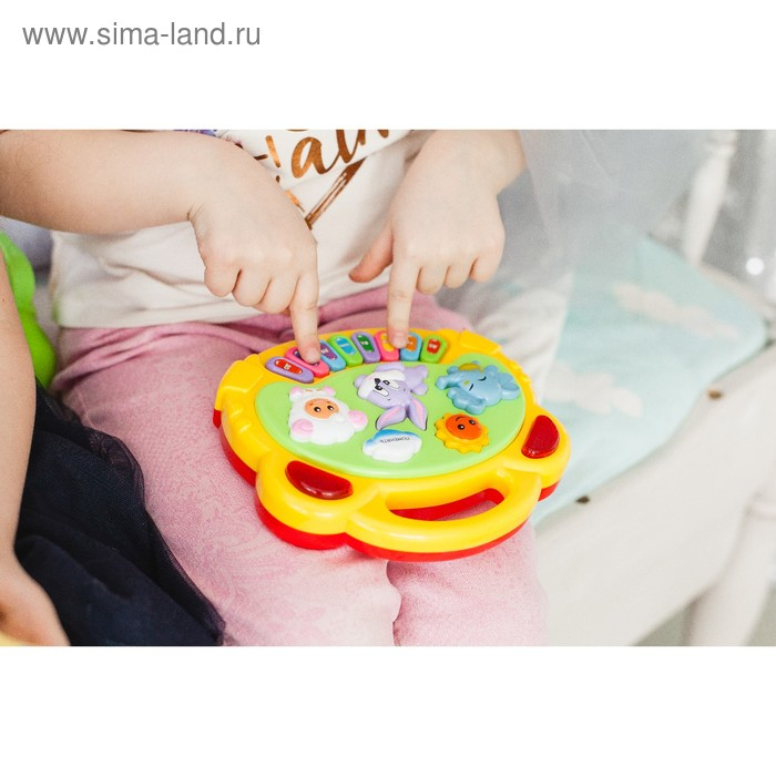 Музыкальная игрушка-пианино «Весёлые друзья», световые и звуковые эффекты, МИКС Музыкальная игрушка-пианино «Весёлые друзья», световые и звуковые эффекты, МИКС