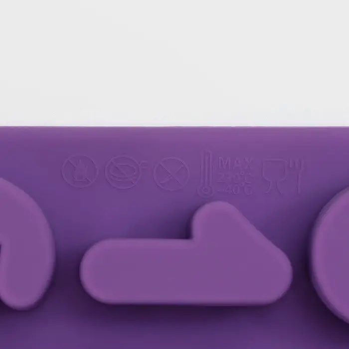 Форма для шоколада Доляна &laquo;Цифры&raquo;, силикон, 16&times;16&times;2 см, 20 ячеек (2.9&times;2.2 см), МИКС