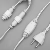 Гирлянда &laquo;Занавес&raquo; 2&times;1.5 м, IP44, УМС, белая нить, 360 LED, свечение белое, 220 В