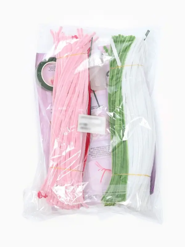 Набор для творчества цветы из пушистой проволоки букет, розы