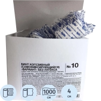 Бинт самофикс эласт 10м х 4см Вариант, 10 шт/уп, без латекса, ШК61102