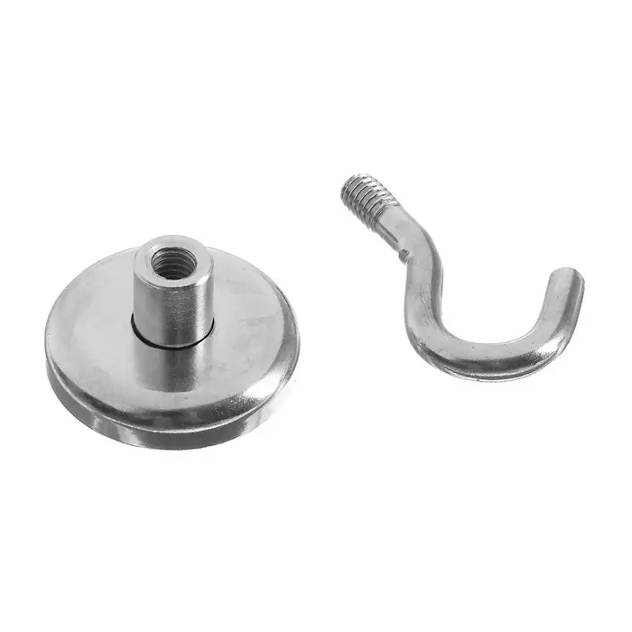 Магнит неодимовый Cartage с крючком для авто, d=32 мм, сцепление 17 кг