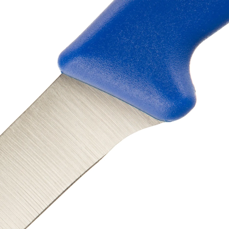 Нож разделочный  лез 150 мм  толщ 2 мм  3Cr13  синяя пластиковая ручка