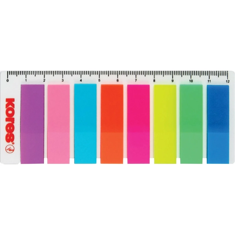 Клейкие закладки пласт. 8цв.по 25л. Film на линейке Kores 45120