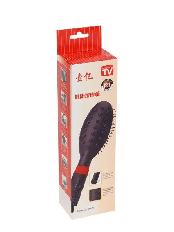 Массажёр для головы LEM-14, электрический, 2 режима, 2хAA (не в комплекте), черный Массажёр для головы LEM-14, электрический, 2 режима, 2хAA (не в комплекте), черный