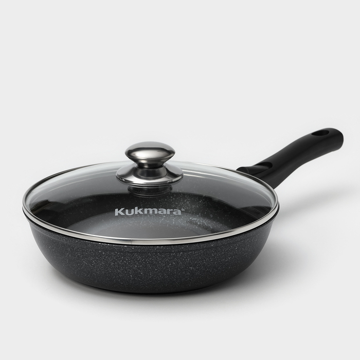 Набор кухонной посуды «Мраморная №3», 6 предметов, крышка, съёмная ручка, антипригарное покрытие, цвет тёмный мрамор Набор кухонной посуды «Мраморная №3», 6 предметов, крышка, съёмная ручка, антипригарное покрытие, цвет тёмный мрамор