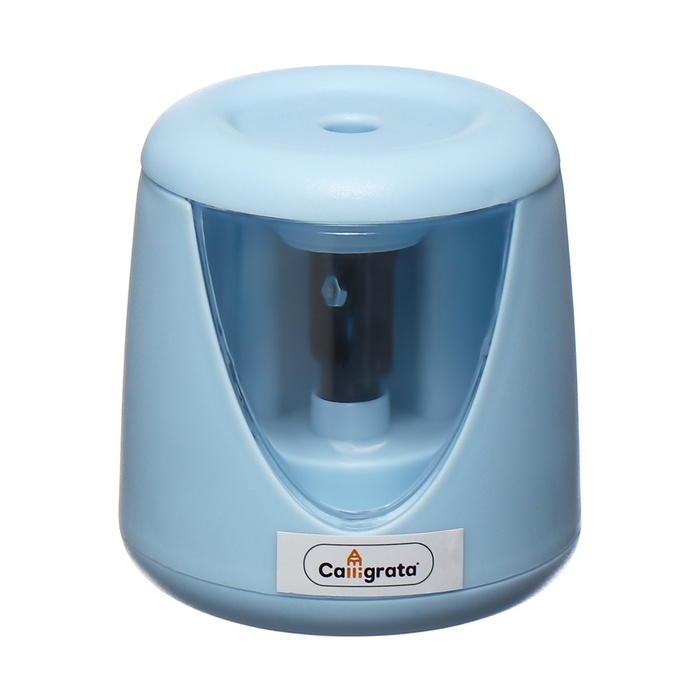 Точилка электрическая Calligrata (батарейки в комплект не входят), работает от 2-х АА батареек , голубая Точилка электрическая Calligrata (батарейки в комплект не входят), работает от 2-х АА батареек , голубая