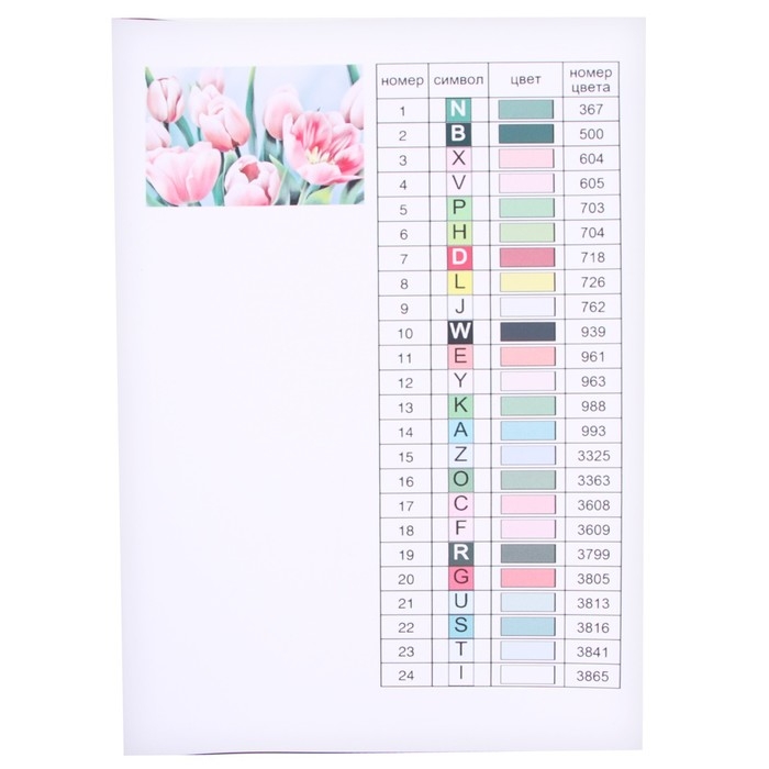 Алмазная мозаика на подрамнике с полным заполнением «Букет тюльпанов», 20 х 30 см Алмазная мозаика на подрамнике с полным заполнением «Букет тюльпанов», 20 х 30 см