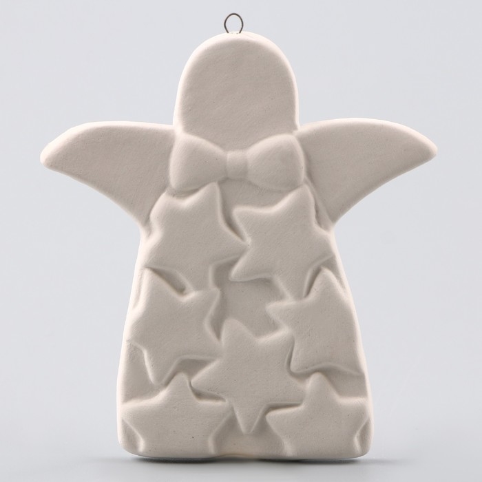 Новый год! Ёлочное украшение под раскраску «Ангел со звездами», с подвесом