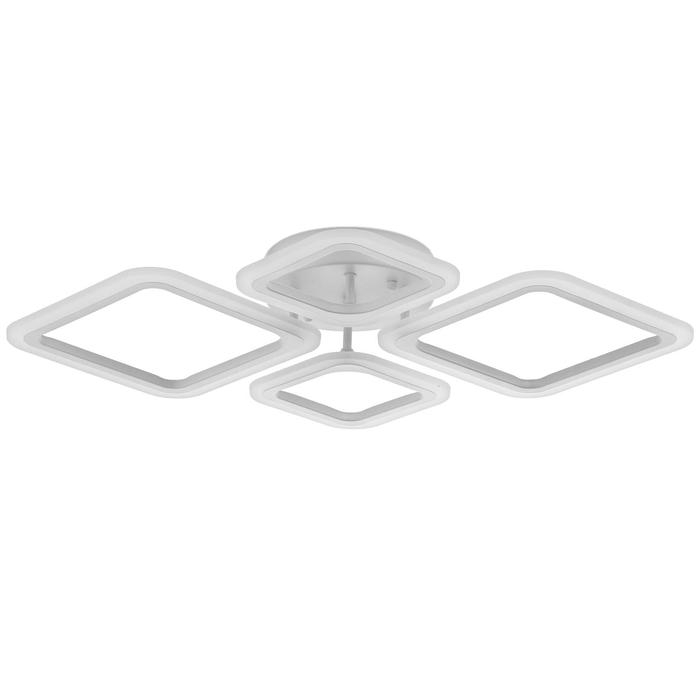 Люстра с ПДУ 24305/2 96Вт LED, диммир., 3000-6500К, белый, 71х52х10см