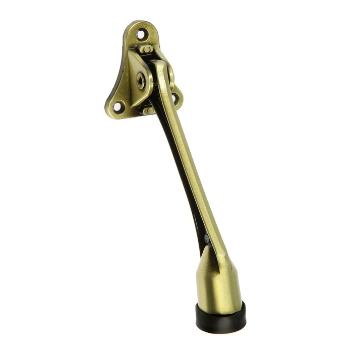 Фиксатор дверной LOCKLAND, Фиксатор дверной LOCKLAND, "козья ножка", цвет бронза