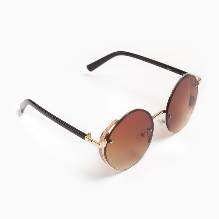 Очки солнцезащитные  Очки солнцезащитные "OneSun", uv 400, 14.5 х 2.2 х 5.6 см, линза 5.6 х 6 см, коричневые