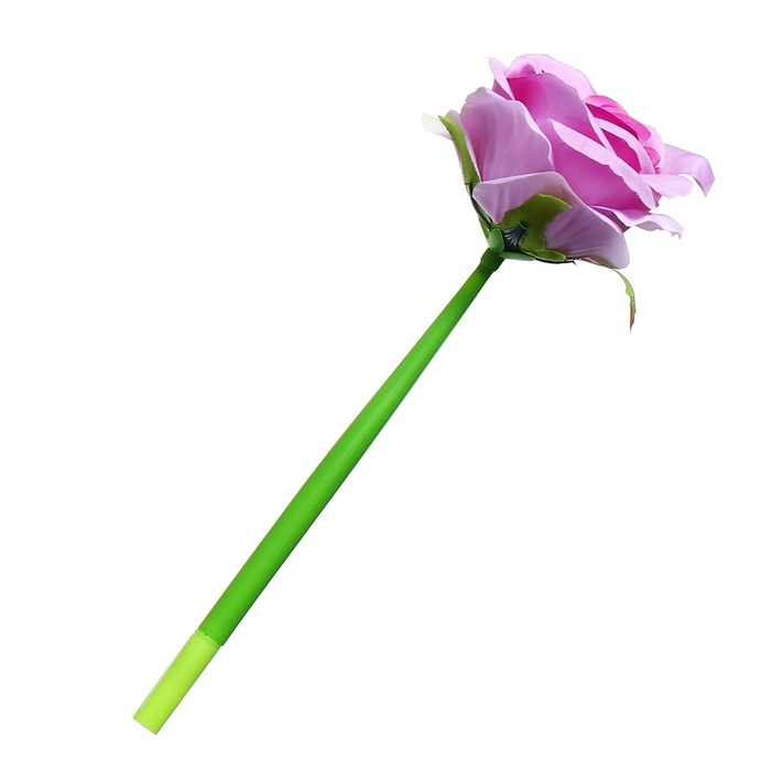 Ручка гелевая-прикол Ручка гелевая-прикол "Большая роза", штрихкод на штуке, микс